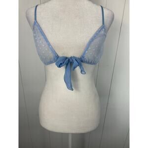 FP Intimately X Only Hearts Collab Bralette with front bow in Sky. Size L. NWT